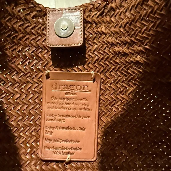 Dragon Diffusion Luna Mezza Should Bag Color Tan - Picture 7 of 10